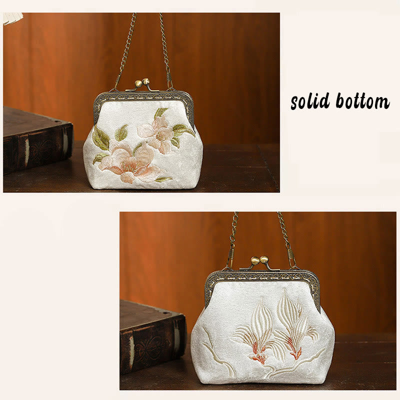 Embroidered Butterfly Oriental Cherry Handbag 11cm