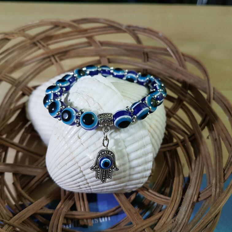 Evil Eye Hamsa Protection Bracelet