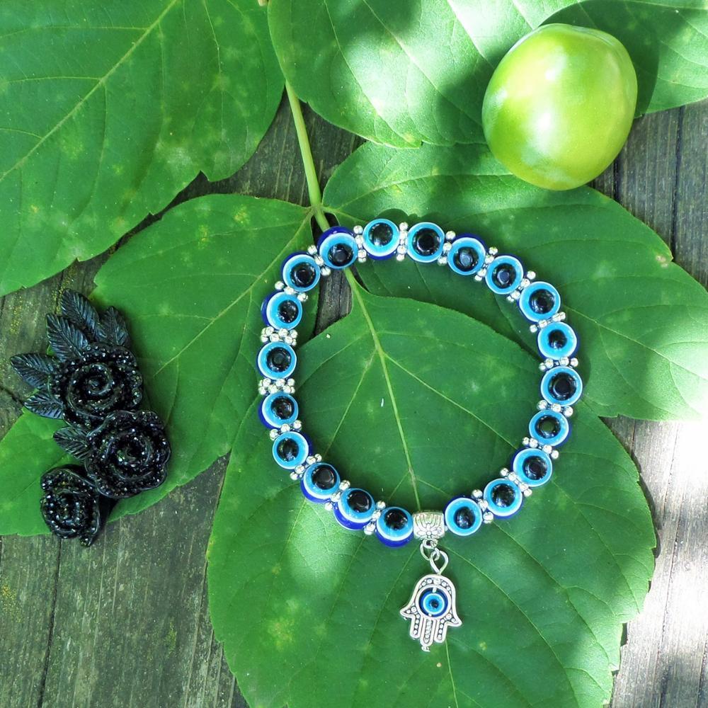 Evil Eye Hamsa Protection Bracelet