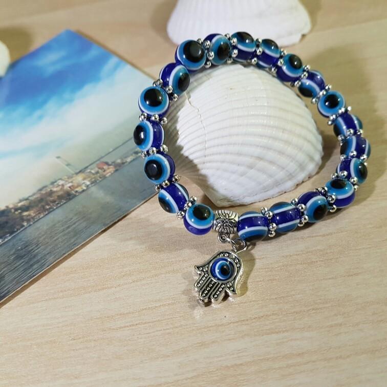 Evil Eye Hamsa Protection Bracelet