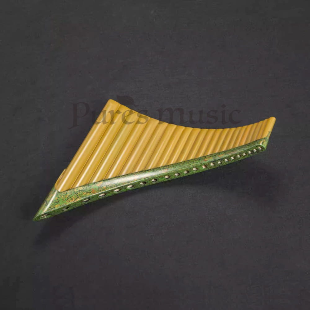 Expert Hand Painted Pan Flute - Folk Art Level Panpipes - Flute - On sale