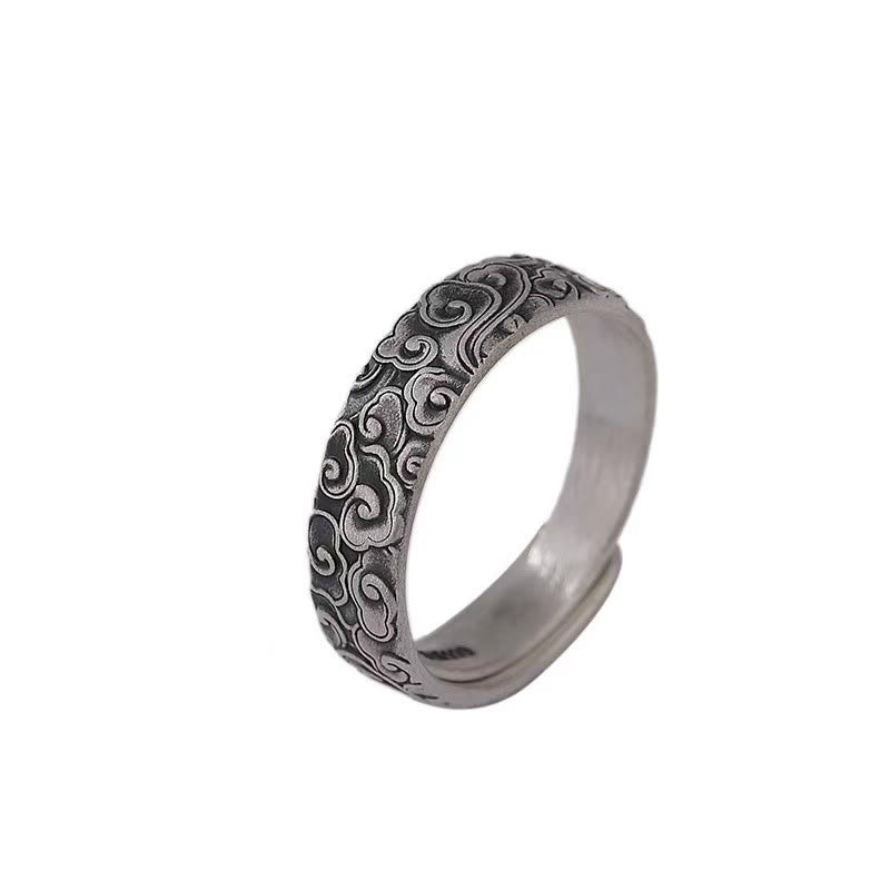 Copper Adjustable Auspicious Clouds Spiritual Luck Ring