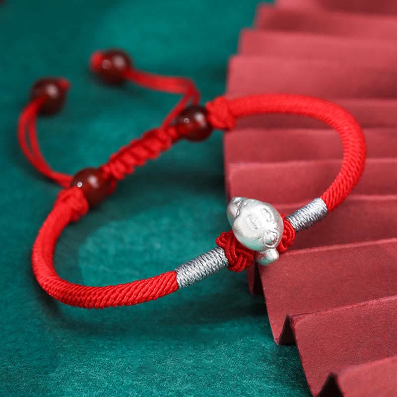 Sterling Silver Chinese Zodiac Luck & Strength Bracelet