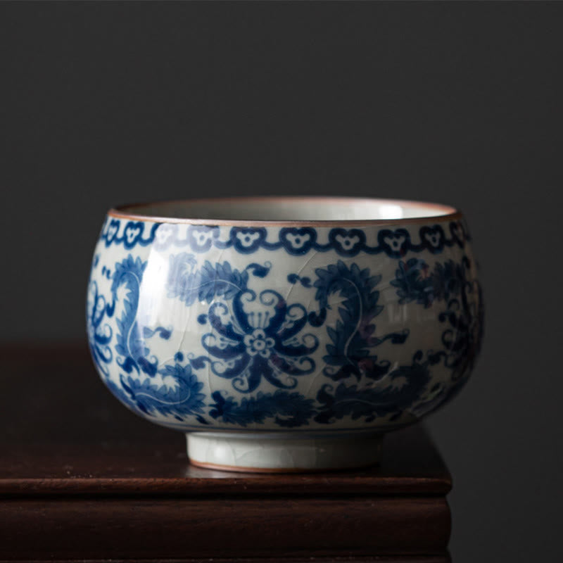 Lotus Ceramic Tea Cup 150ml for Traditional Tea Rituals