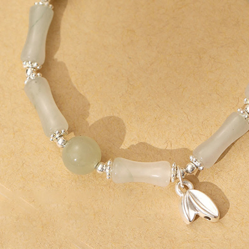 Tianshan Jade Bamboo Luck Bracelet | 14-16cm Womens