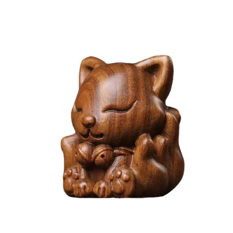 Mini Nine Tailed Fox Zen Blessing Decoration