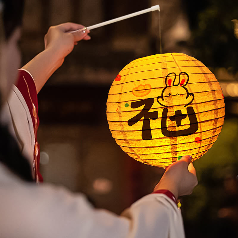 Rabbit Paper Lantern for Mid-Autumn Festival | Spiritual Home Accent