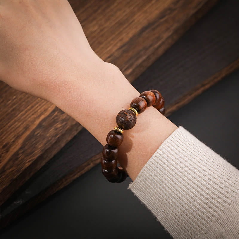 Men's Rosewood Compassion Bracelet with 11mm Beads