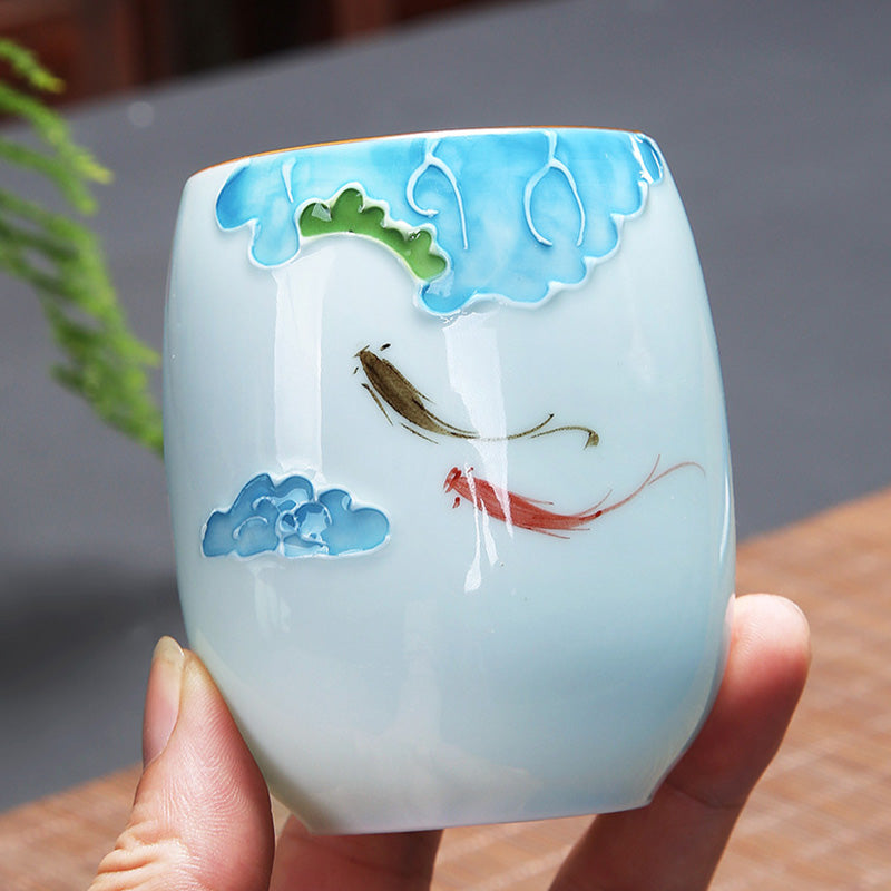 Ceramic Spiritual Teacup 180ml for Zen Meditation Rituals