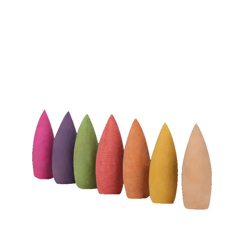 Mixed Floral Aroma Sandalwood Backflow Incense Cones 50 Pack