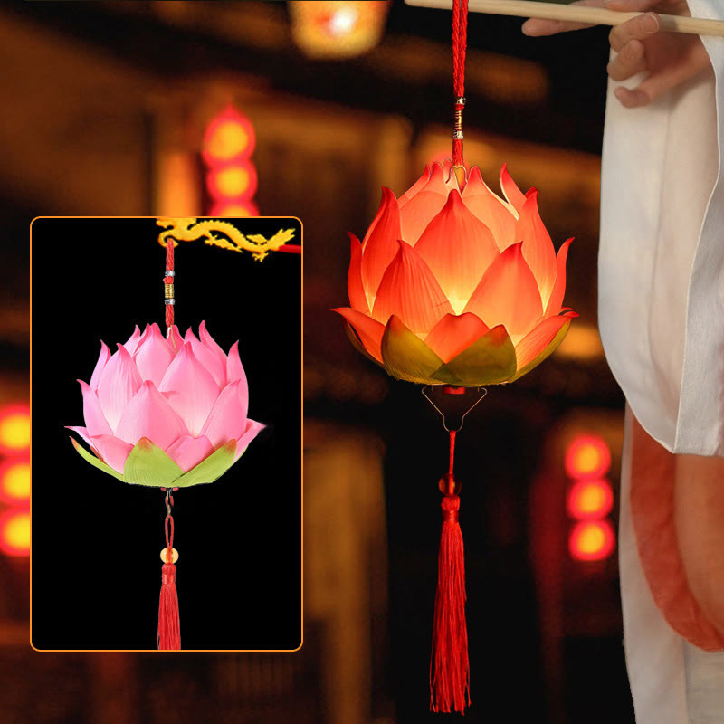 DIY Lotus Flower Dragon Lantern | Spiritual Home Accent