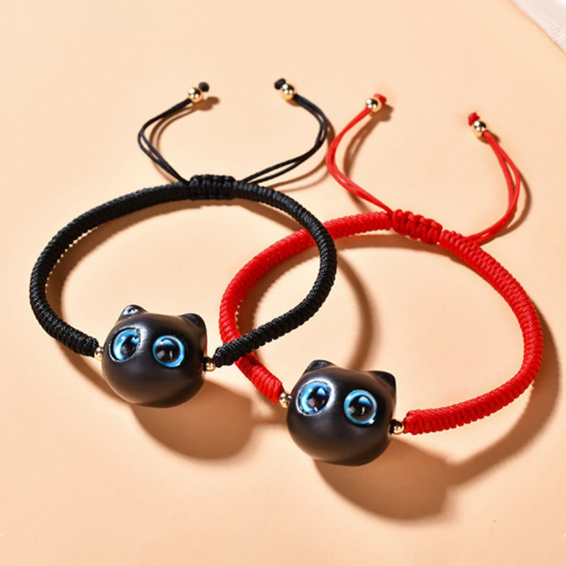 Ebony Wood King Kong Knot Bracelet for Peace and Protection