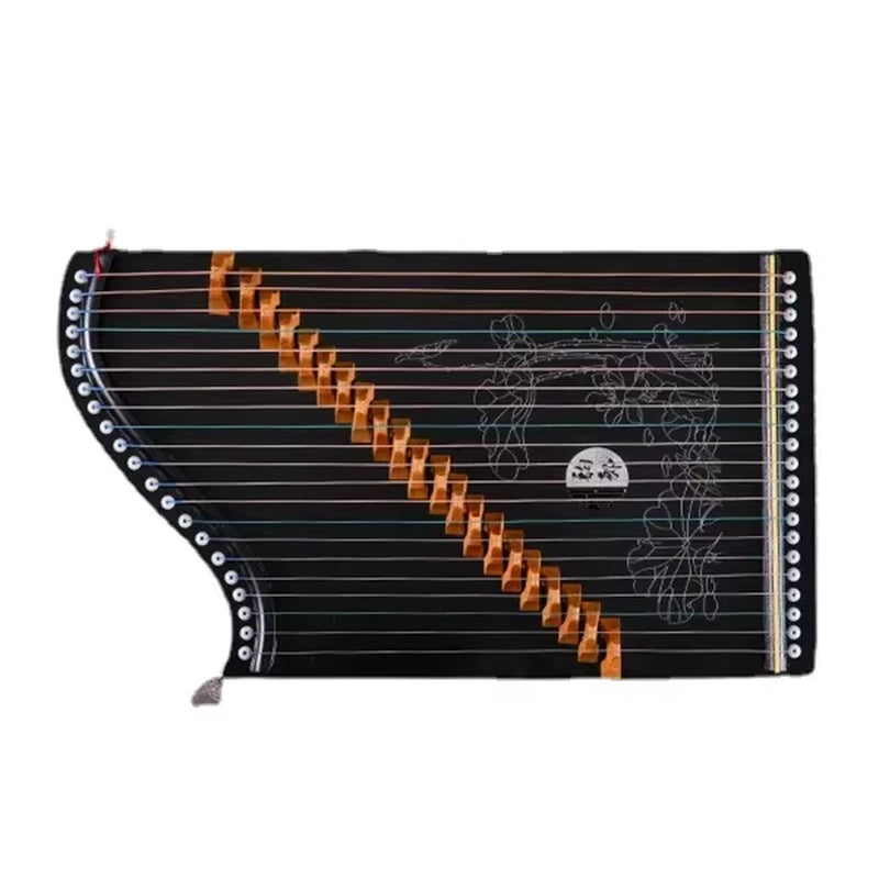 Portable 21 String Guzheng Chinese Traditional Wood Finger Practice Mini Guzheng Musical Instruments for Beginners Children Gift