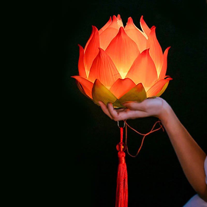 DIY Lotus Flower Dragon Lantern | Spiritual Home Accent