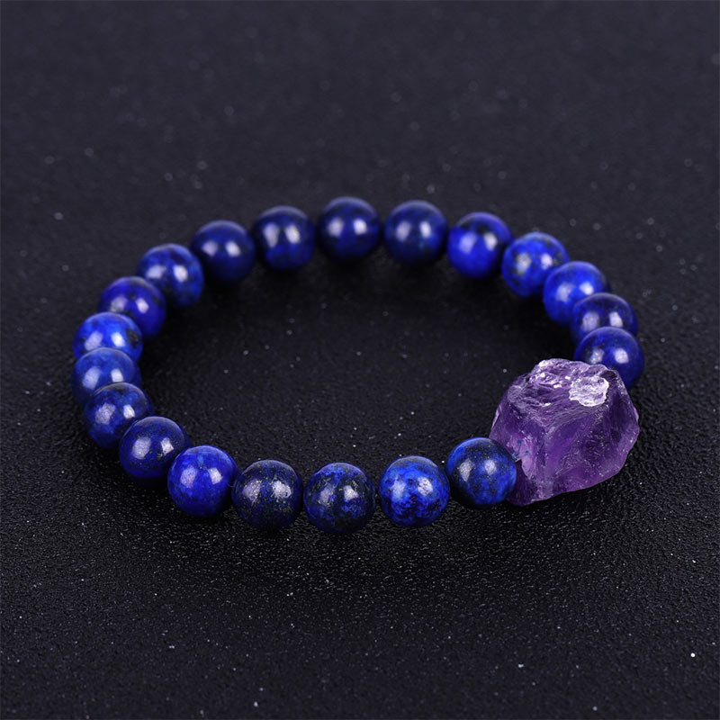 8mm Tiger Eye Amethyst Balance Bracelet