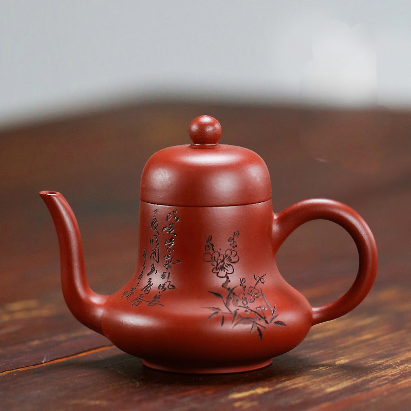 Vintage Purple Clay Kung Fu Teapot 130ml Zen Decor