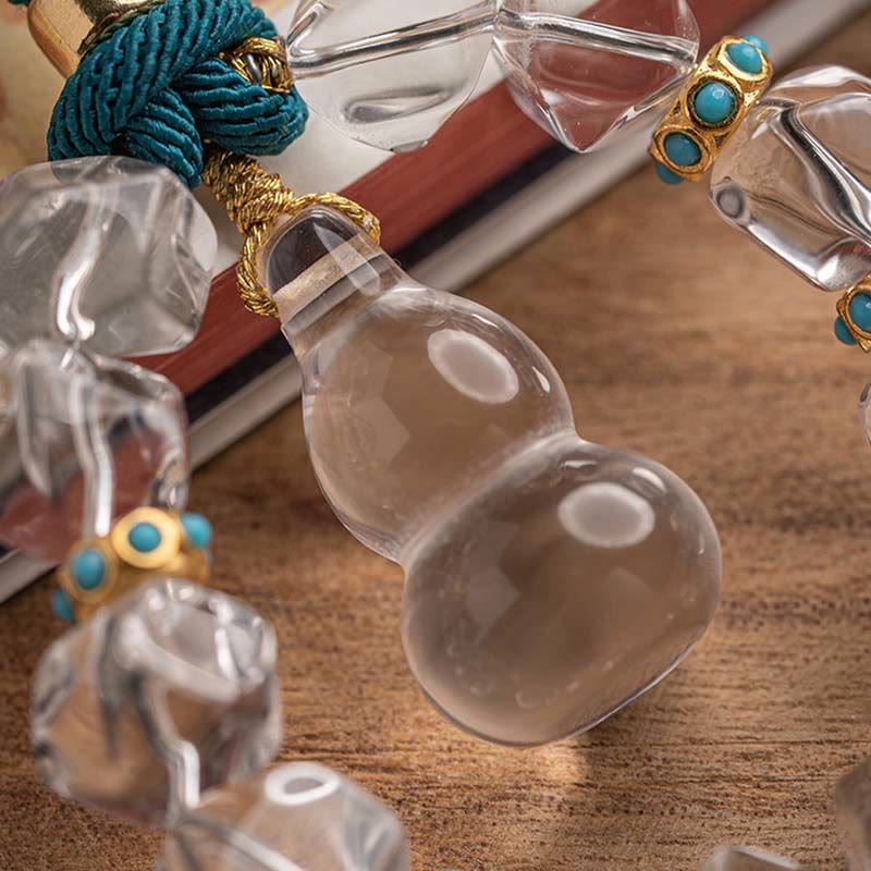 White Crystal Protection Car Hanging Decoration