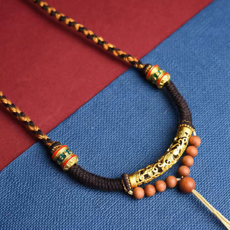Unisex Om Mani Padme Hum Necklace 78cm Tibetan Prayer String