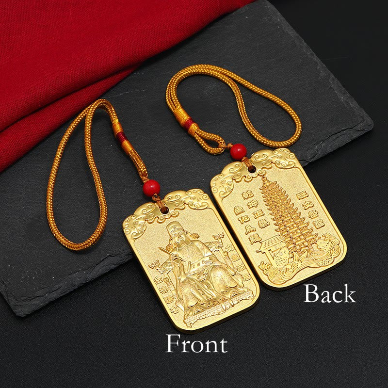 Feng Shui Car Hanging Charm with Auspicious Star & Koi Fish