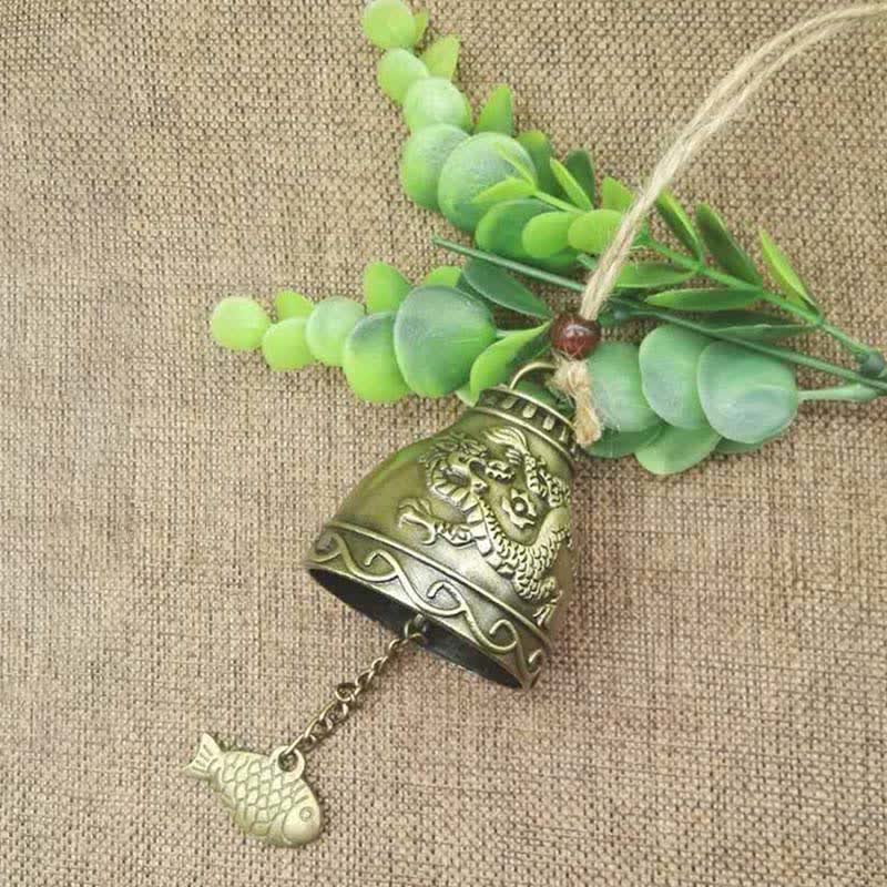 Feng Shui Zinc Alloy Hanging Chime Bell for Zen Decor