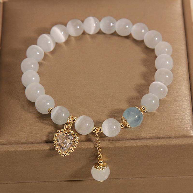 8mm Cat's Eye Spiritual Bracelet for Peace & Love