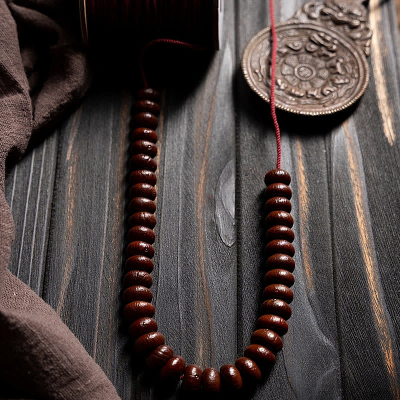 Purple Bodhi Seed & Hetian Jade Wisdom Bracelet 12mm