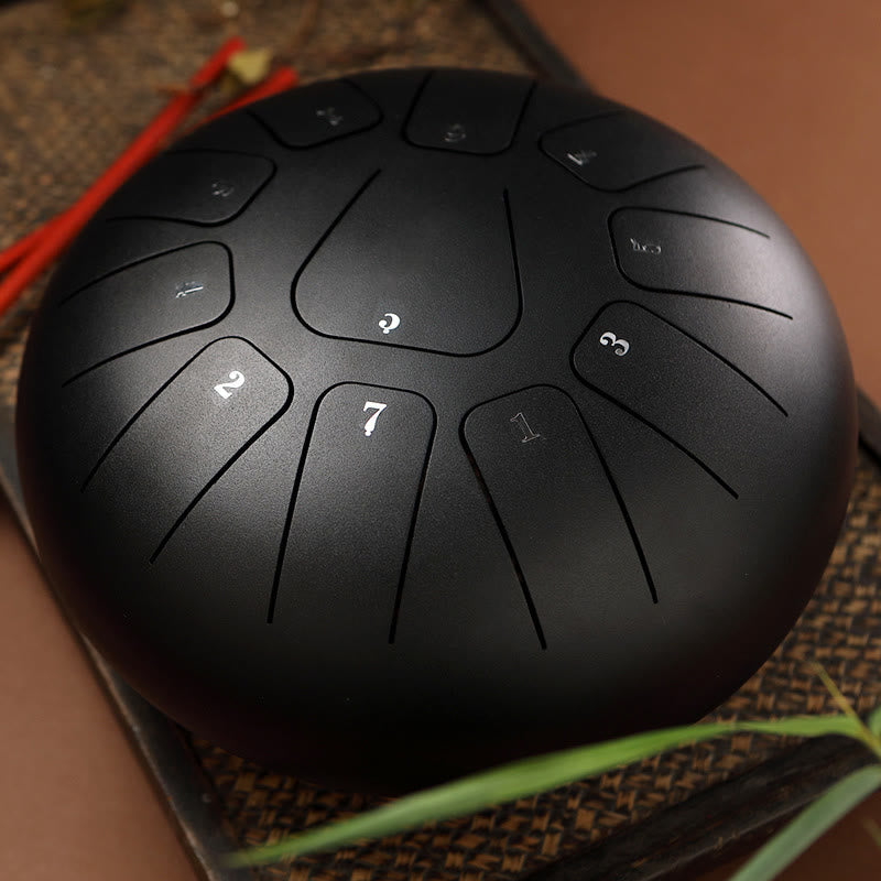 11-Note 8 Inch Steel Tongue Drum for Meditation & Mindfulness