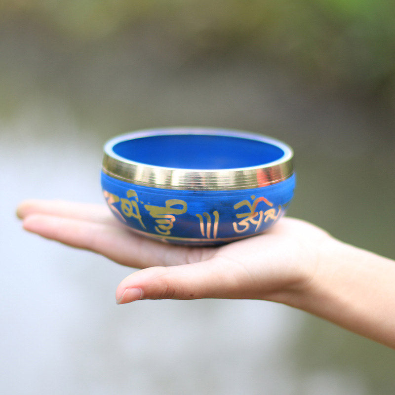 Copper Tibetan Singing Bowl for Meditation and Relaxation 3.74in