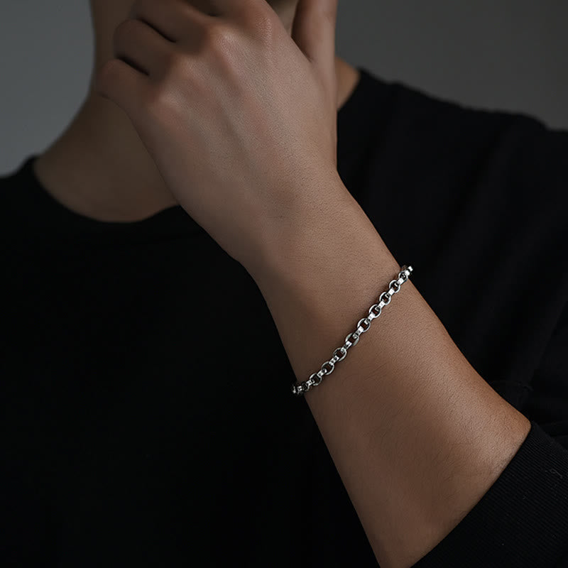 Om Mani Padme Hum 925 Silver Creativity Bracelet 17cm
