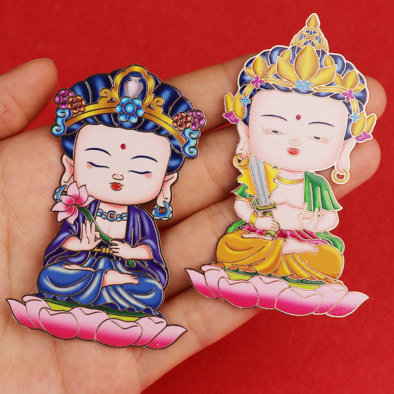 Chinese Zodiac Copper Phone Sticker for Wealth & Fortune Blessings