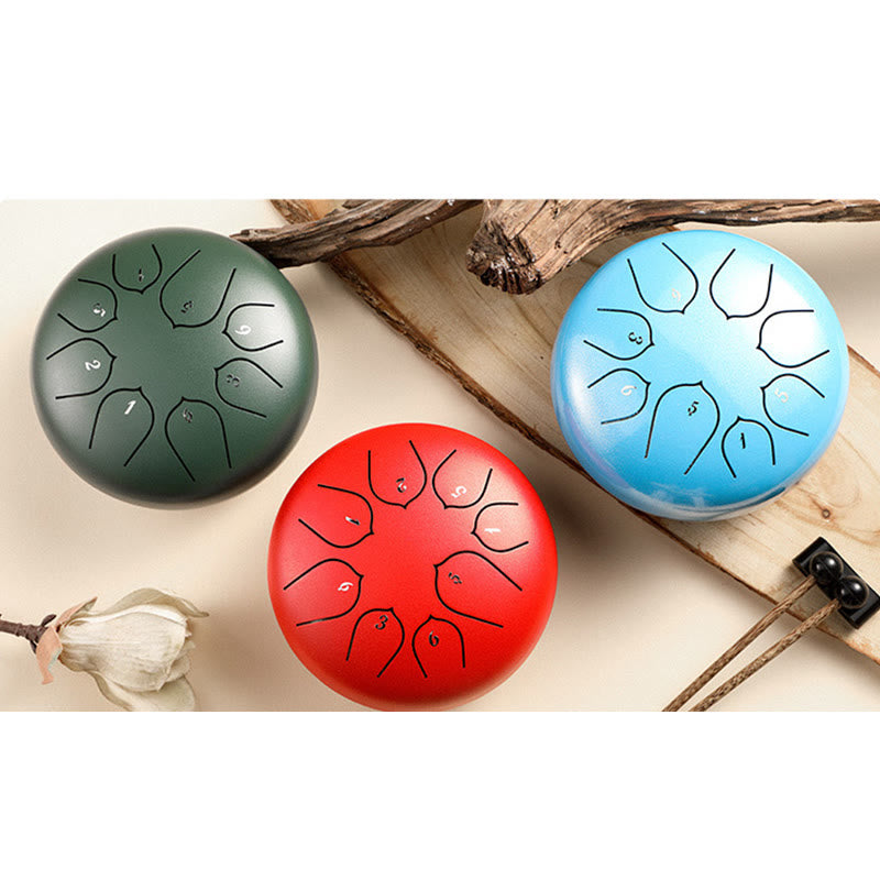8 Note Steel Tongue Drum Kit for Meditation & Sound Healing