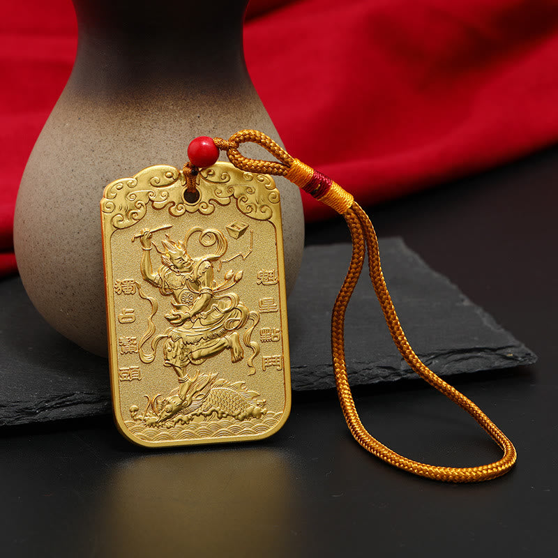Feng Shui Car Hanging Charm with Auspicious Star & Koi Fish