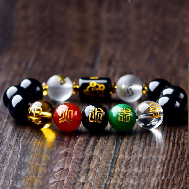 Feng Shui Obsidian Gemstone Bracelet