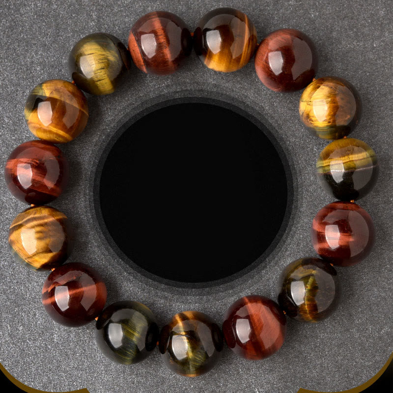 8mm Tiger Eye Bracelet for Positive Protection & Courage