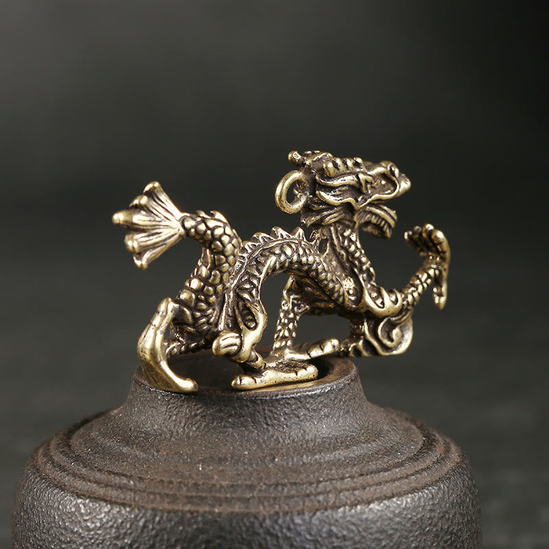 Mini Brass Dragon Home Decoration | Luck & Protection