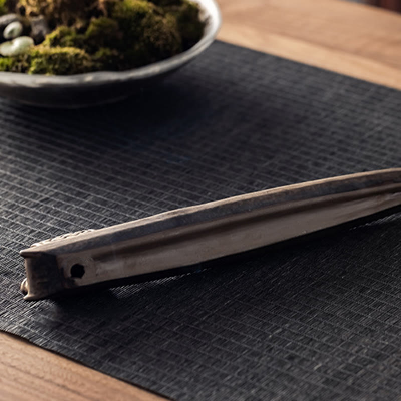 Fisherman Zen Ceramic Incense Burner 30.5cm Brown