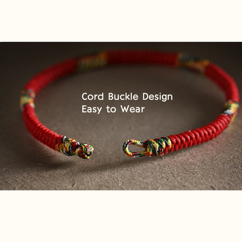 Five Colors King Kong Knot Red String Protection Bracelet