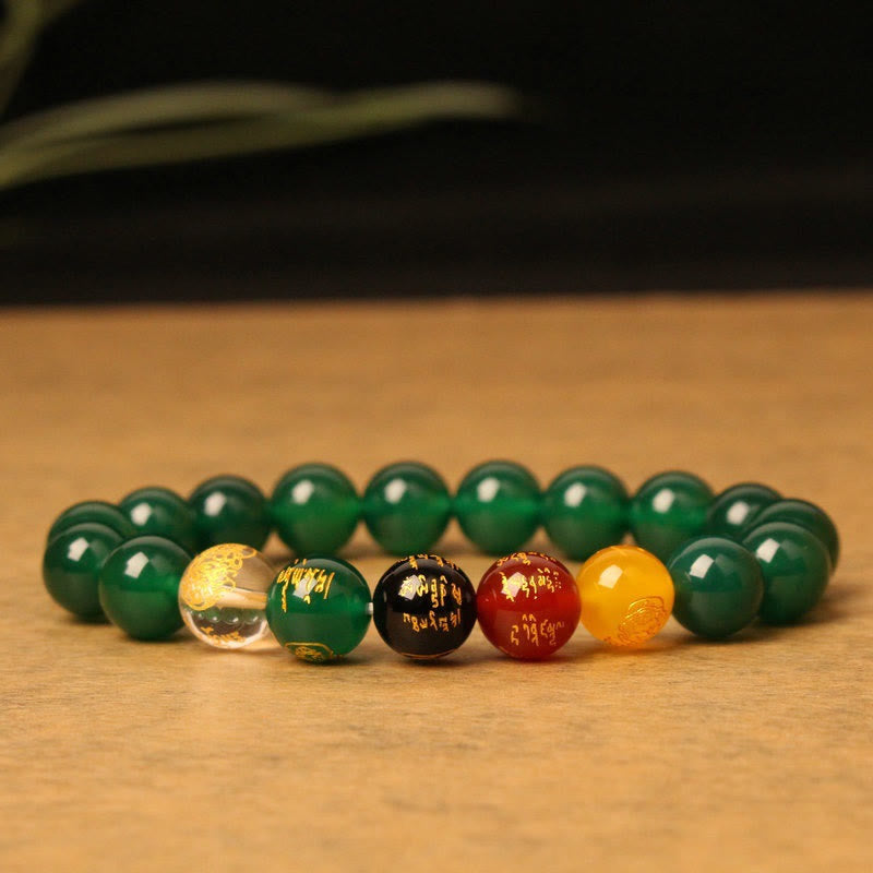 Five Elements Agate Wealth Bracelet for Luck & Wisdom