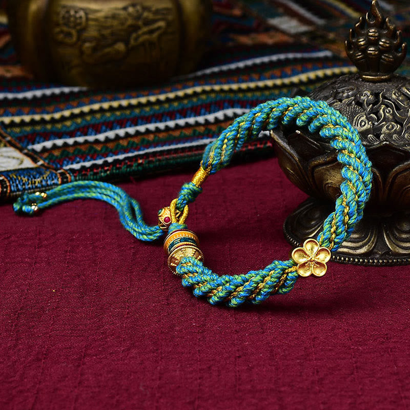 Five Gods of Wealth Red String Protection Bracelet