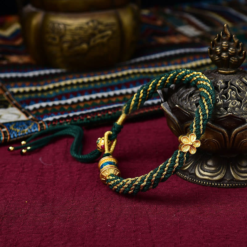 Five Gods of Wealth Red String Protection Bracelet