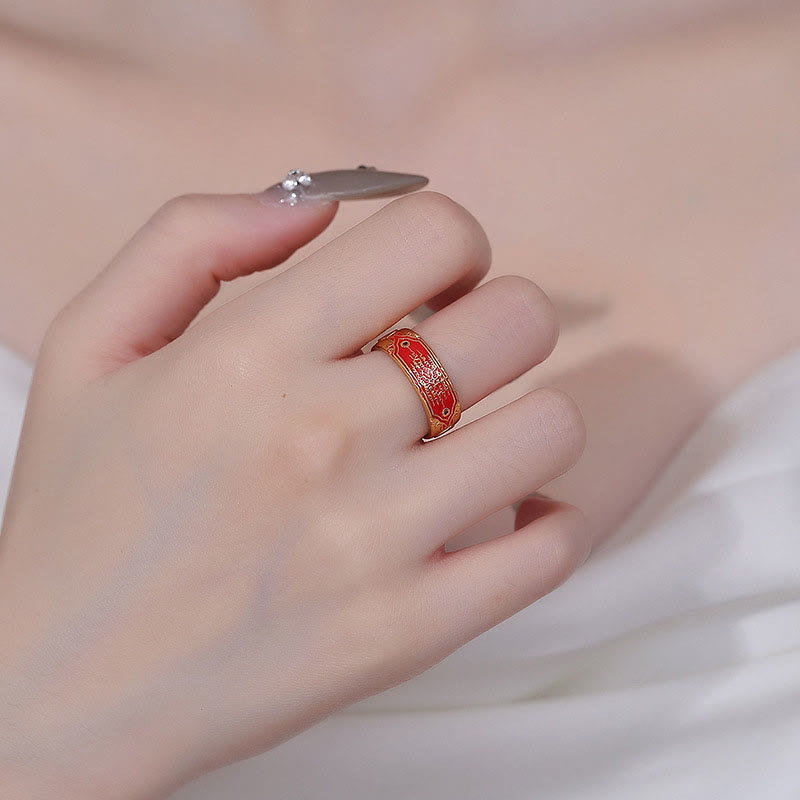 Five Scriptures Copper Healing Ring | Spiritual Balance Energy