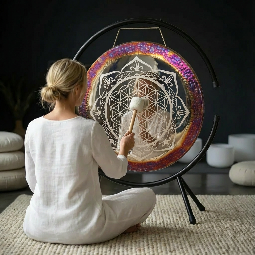 Flower of Life Chau Gong Instrument for Meditation