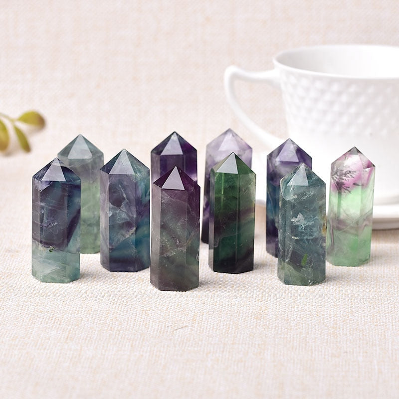 Fluorite Crystal Tower for Energy Balance