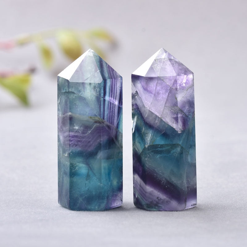 Fluorite Crystal Tower for Energy Balance