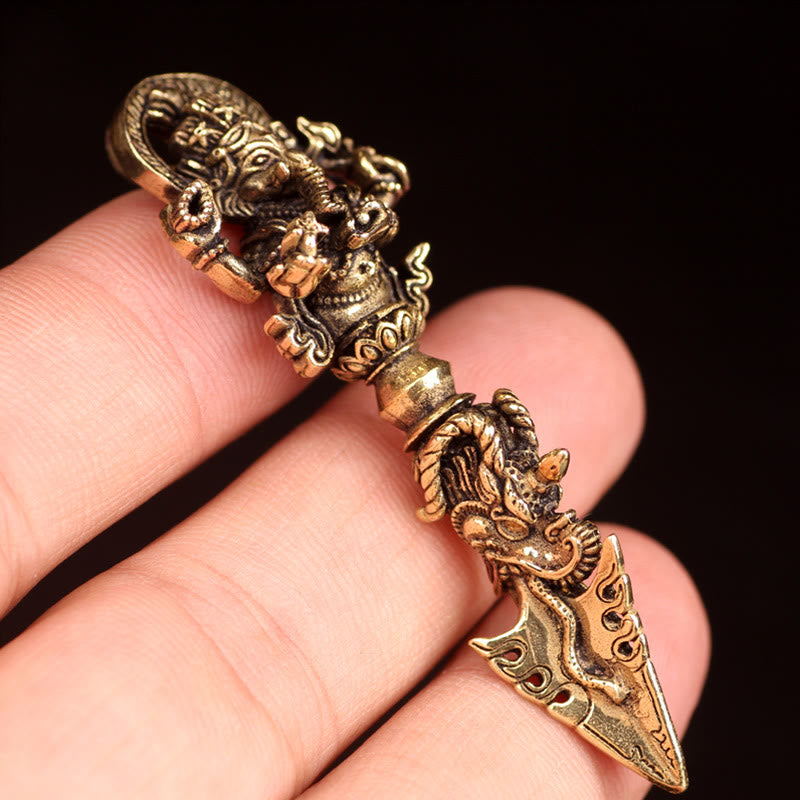 Ganesh Dorje Vajra Spiritual Power Necklace Pendant