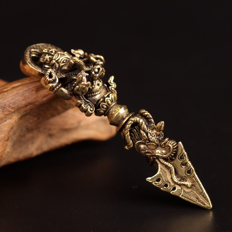 Ganesh Dorje Vajra Spiritual Power Necklace Pendant