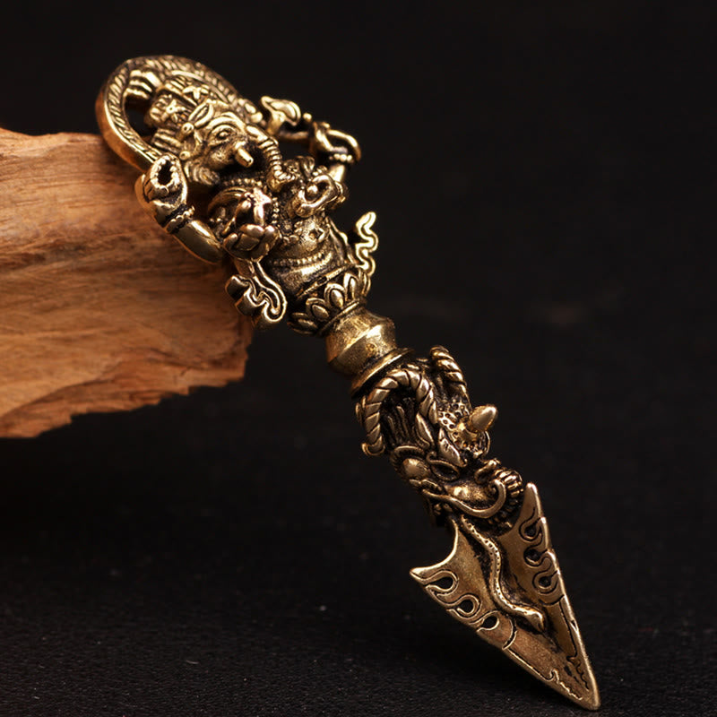 Ganesh Dorje Vajra Spiritual Power Necklace Pendant