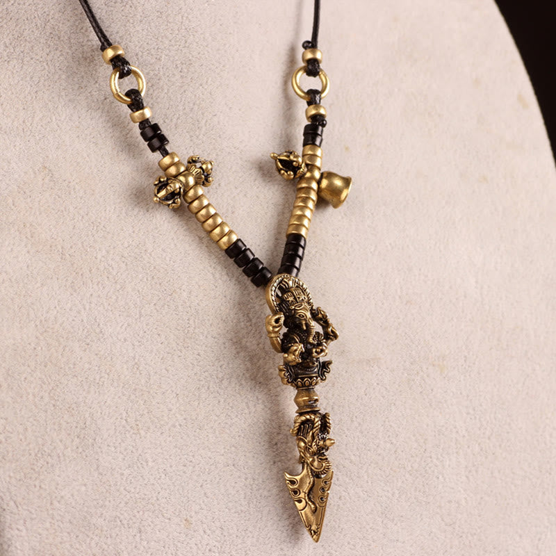 Ganesh Dorje Vajra Spiritual Power Necklace Pendant