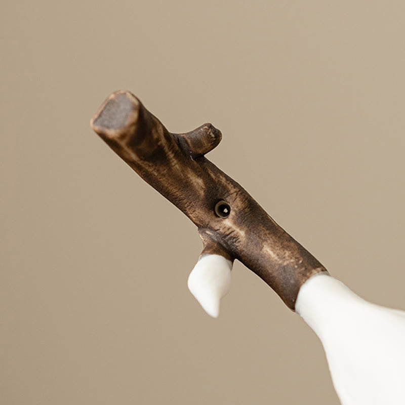 Gardenia Flower Ceramic Incense Burner 8.5cm for Meditation