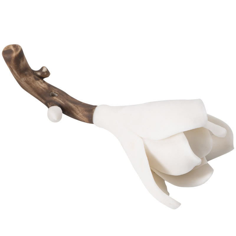 Gardenia Flower Ceramic Incense Burner 8.5cm for Meditation